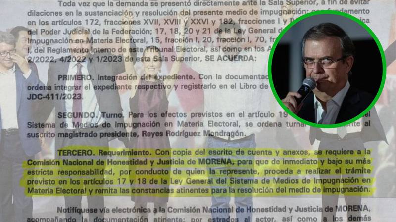 Tribunal Electoral ordena que Morena responda a impugnación de Marcelo Ebrard