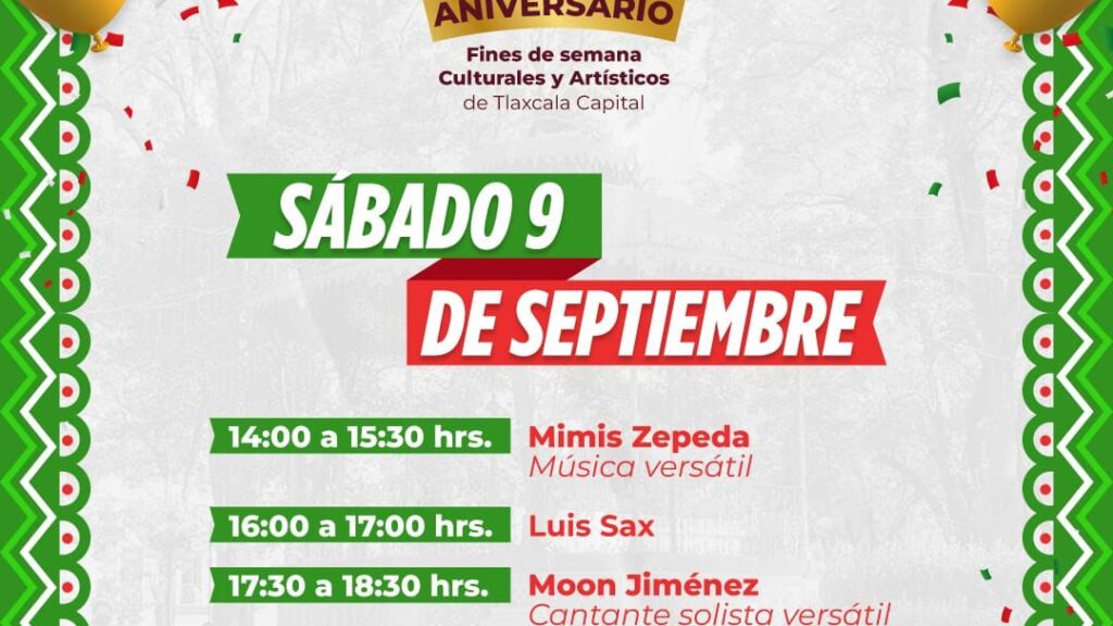 Llega a su primer aniversario Programa de actividades culturales y artísticas en la Ciudad de Tlaxcala