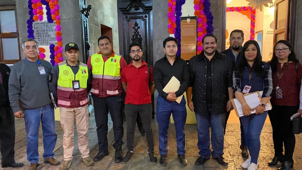 Gobierno Municipal de Tlaxcala realiza operativo de regularización de establecimientos en el Centro Histórico