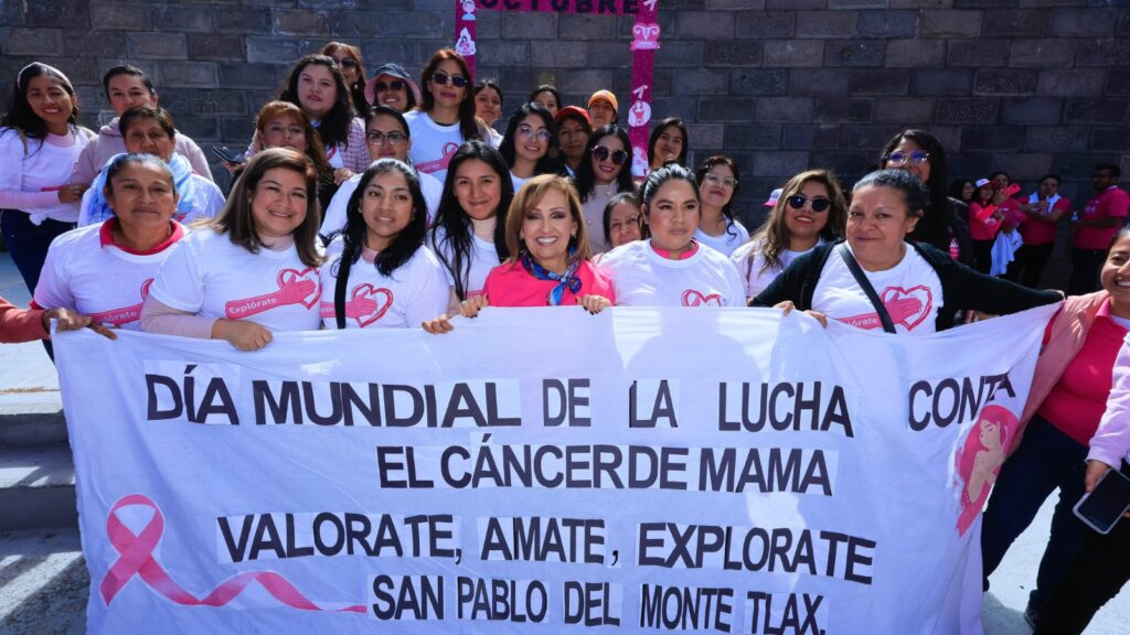 PROMUEVE GOBERNADORA PREVENCIÓN DEL CÁNCER DE MAMA CON “CAMINATA ROSA”