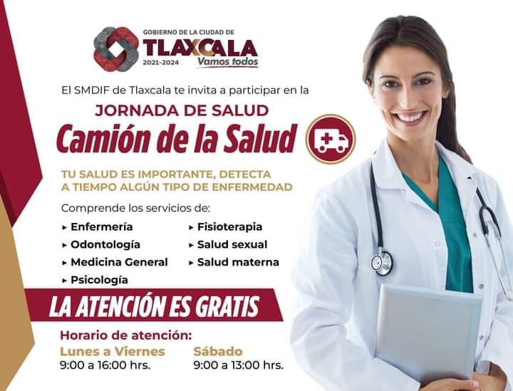 El Camión de la Salud sigue su recorrido por Tlaxcala Capital