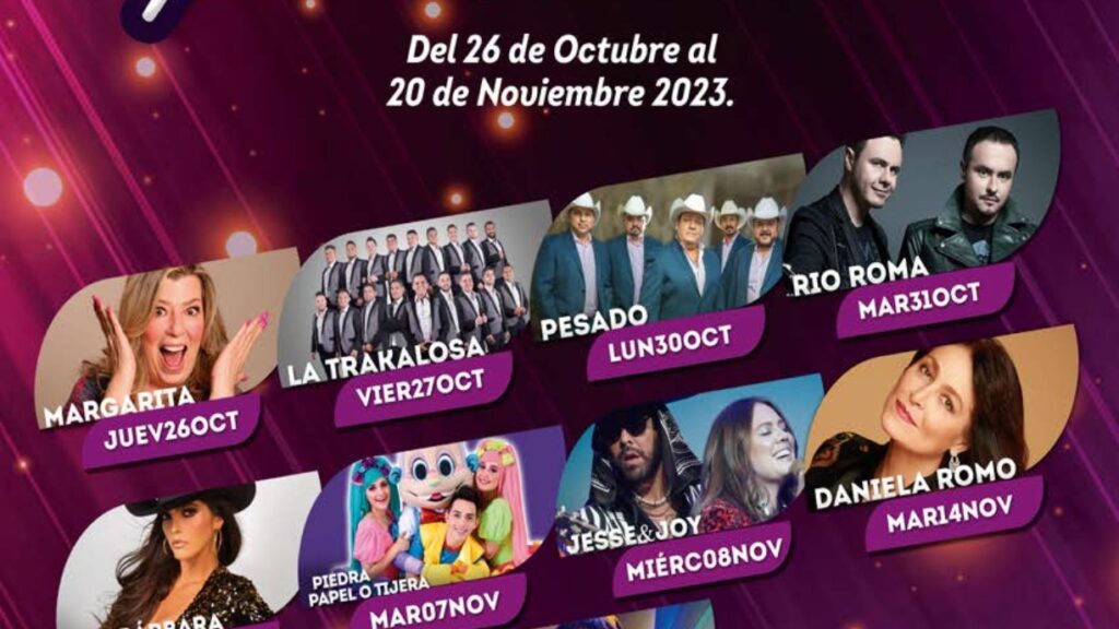 Gran Variedad De Artistas Se Presentarán En Teatro Del Pueblo De “Tlaxcala, La Feria De Ferias 2023”