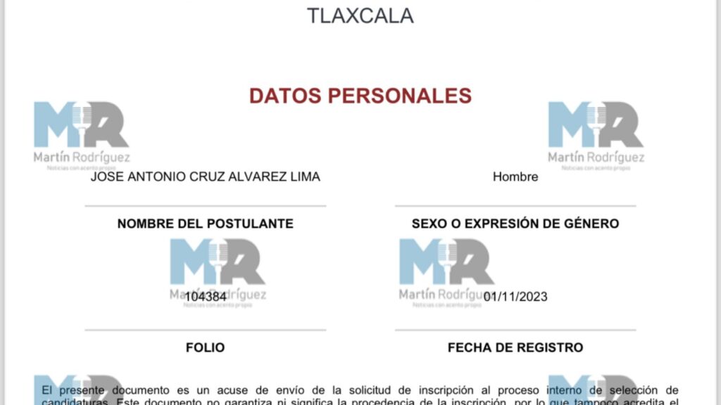 SOLICITA ÁLVAREZ LIMA SU INSCRIPCIÓN PARA BUSCAR NUEVO PERIODO EN LA SENADURÍA POR MORENA