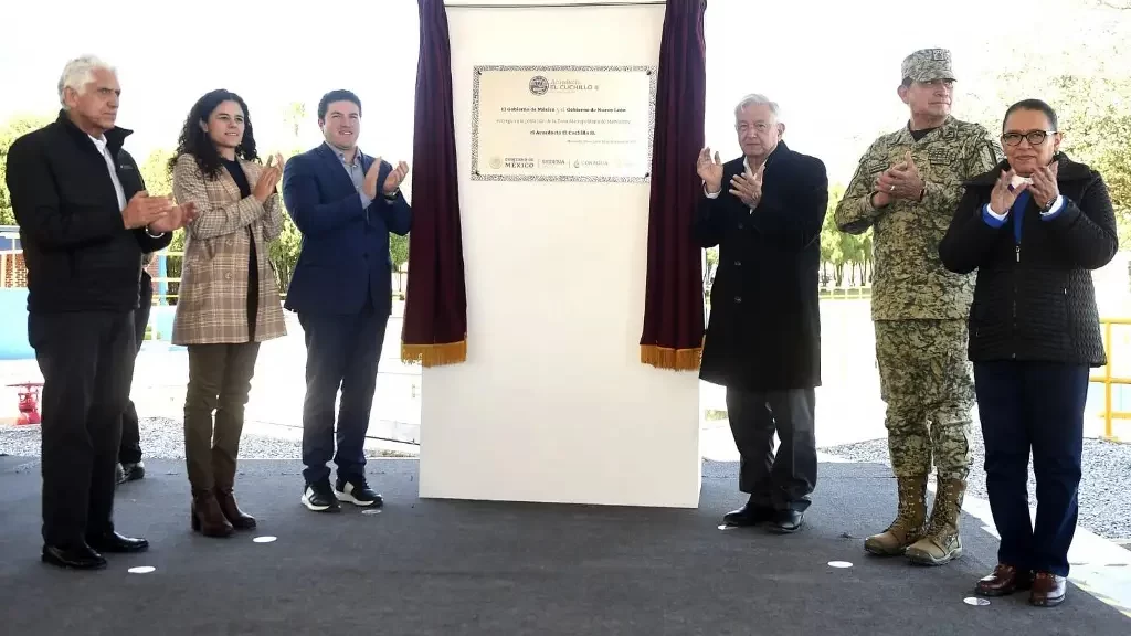 Y se hizo el agua… AMLO y Samuel inauguran Acueducto ‘El Cuchillo II’ en NL