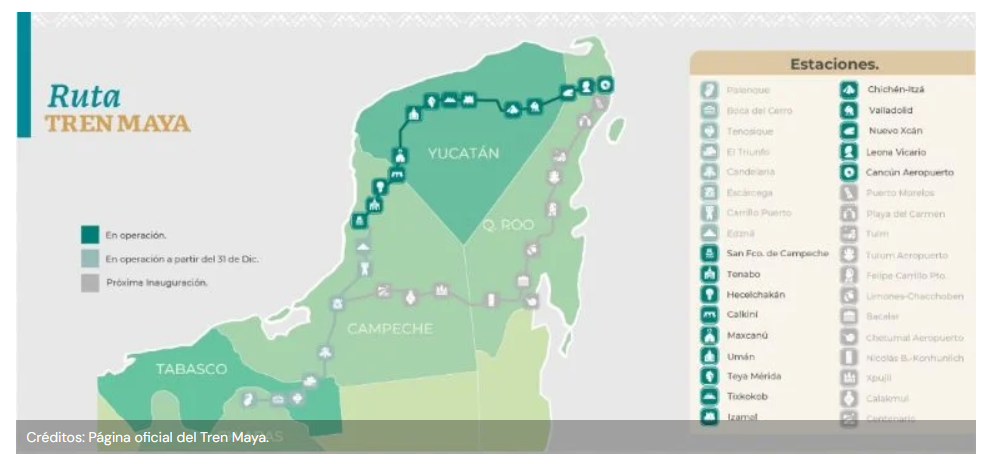 Tren Maya: Estas son las 8 estaciones que se inauguran el domingo