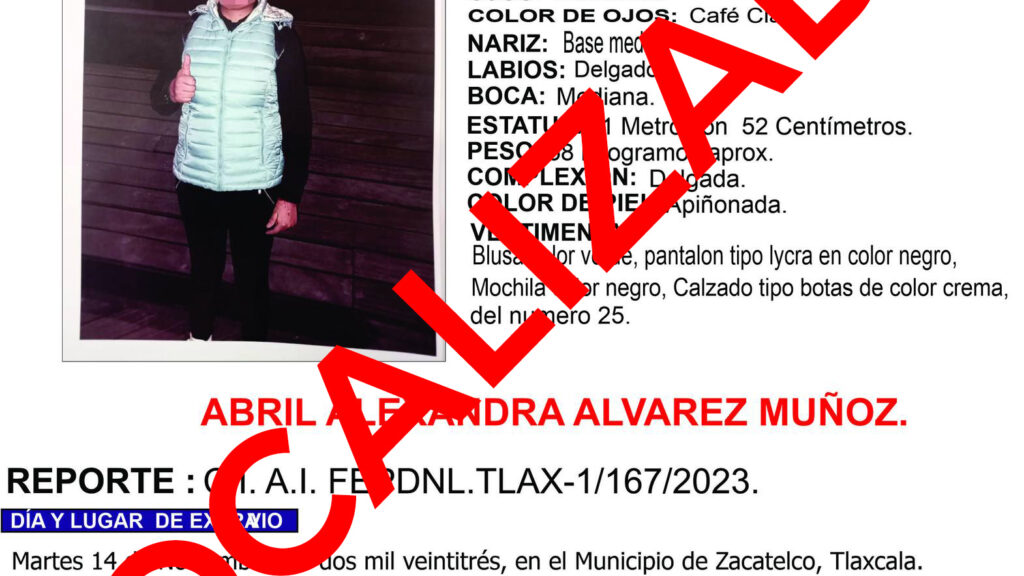 EN TRABAJO COORDINADO LOCALIZAN A MENOR DE EDAD: PGJE