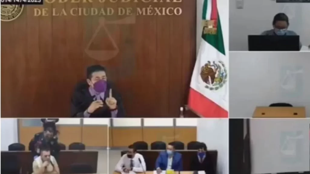 Sujeto acusado de violencia familiar se declara “inocente” e intenta agredir a un juez durante audiencia en la Ciudad de México