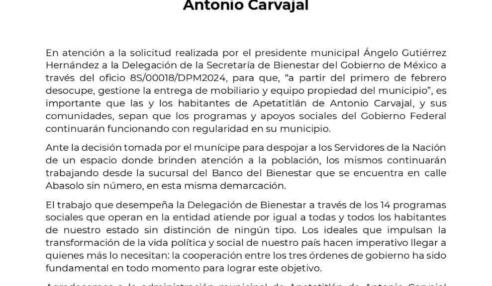 Corre Ángelo Gutiérrez a servidores de la Nación; operarán en sede alterna