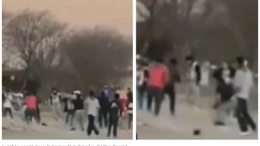 Familia discute por los terrenos en Huamantla y desata pelea campal