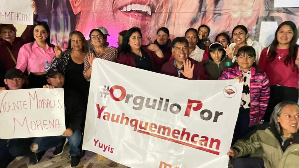 RESPALDAN CIUDADANOS DE CALPULALPAN CON ENTUSIASMO A VICENTE MORALES