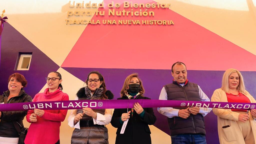 INAUGURÓ GOBERNADORA UNIDAD DE BIENESTAR PARA TU NUTRICIÓN EN EL MUNICIPIO DE TLAXCO
