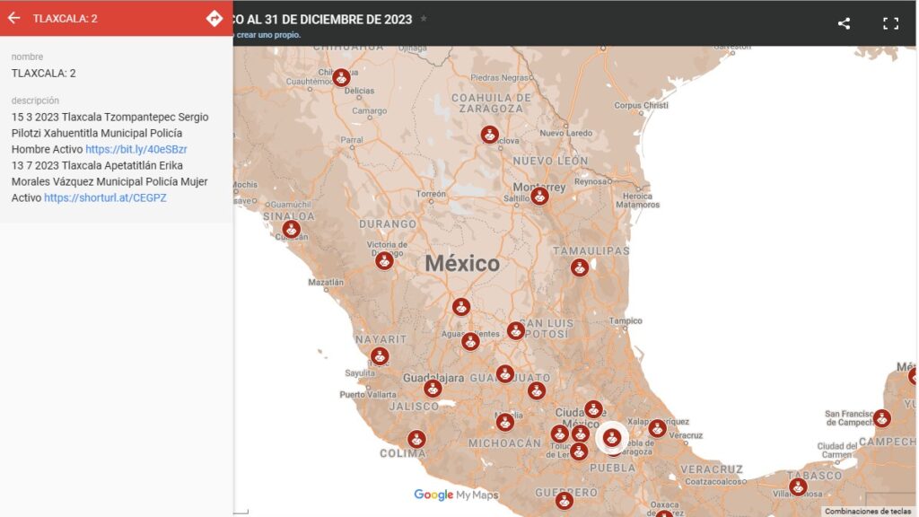 Registró Tlaxcala 2 policías fallecidos en 2023