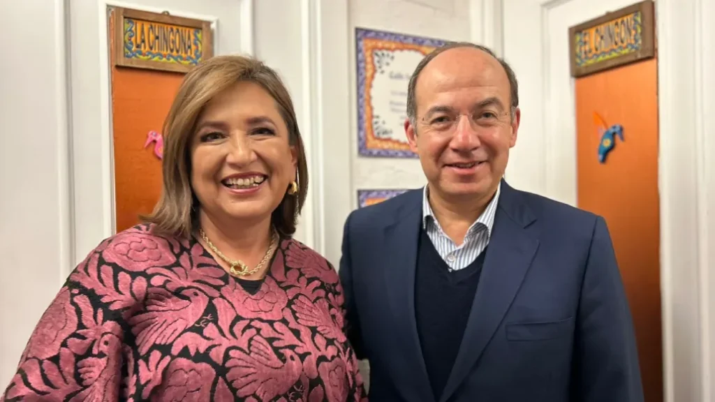 Xóchitl visita a Calderón / El expresidente panista llama “admirada y querida” a Gálvez, tras reunión en Madrid