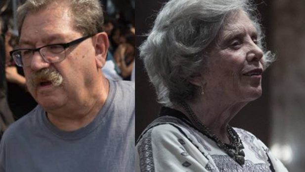 Poniatowska, Adán López, Paco Ignacio Taibo II en el registro para sorteo de plurinominales de Morena