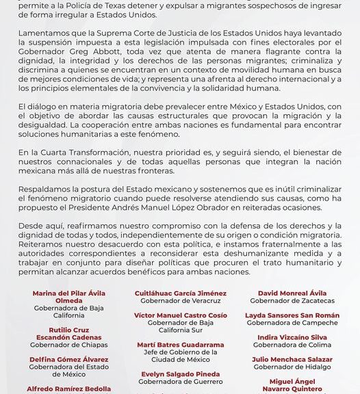 Rechaza Lorena Cuéllar la ley antiinmigrante SB4