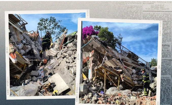 Se derrumba casa en Tlalpan por explosión de gas; hay lesionados