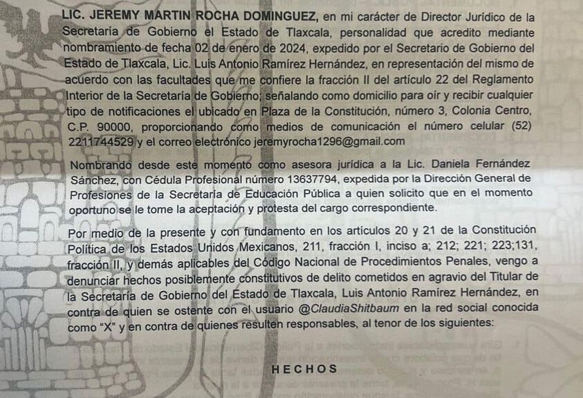 Inicia SEGOB denuncia por “audio falso” de su titular