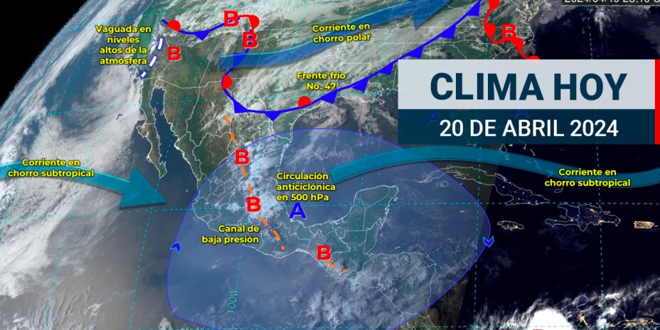 ¿Tienes planes el fin de semana? La lluvia podría arruinarlos; así será el clima de hoy, sábado 20 de abril, en México