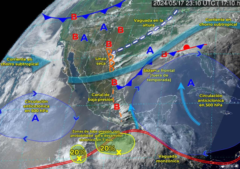 Clima México hoy 18 de mayo de 2024, prevé lluvias en gran parte del país