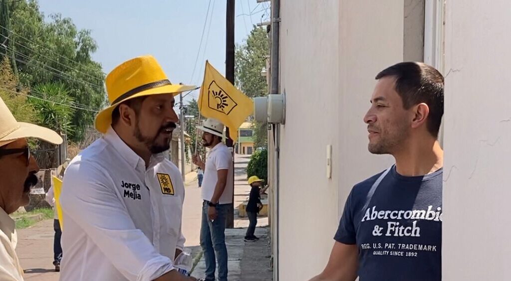 El candidato por el PRD, Jorge Mejía, menciona que su planilla incluye representantes de colonias y comunidades del municipio