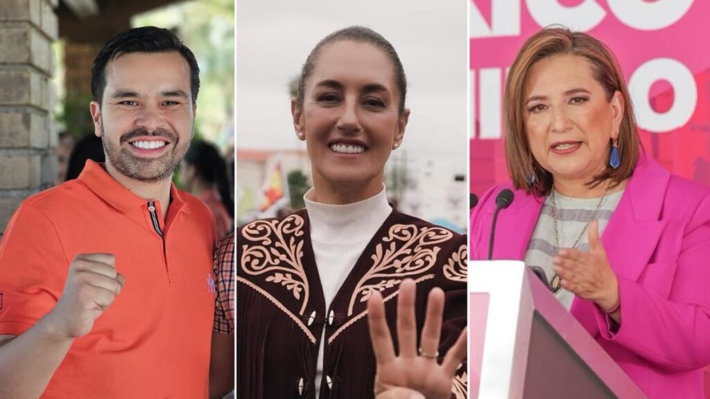 Inicia cuenta regresiva: estos son los números y gastos de Claudia, Xóchitl y Máynez