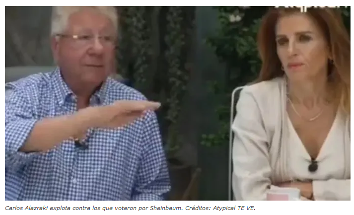 Exhiben a Carlos Alazraki llamando “hijos de pu…” a las personas que votaron por Claudia Sheinbaum y Morena