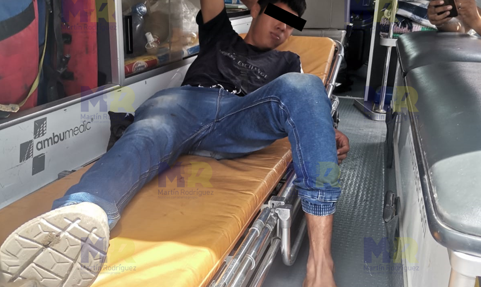 Violencia en Analco; joven resulta herido de bala en asalto sangriento