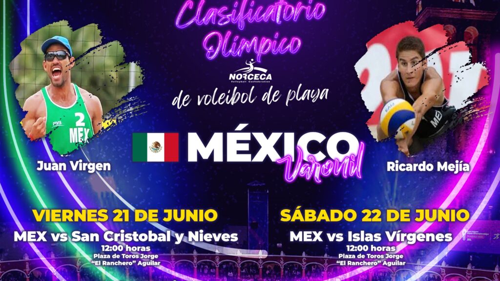 SE REALIZA EL SORTEO DEL TORNEO CLASIFICATORIO OLÍMPICO NORCECA DE VOLEIBOL DE PLAYA