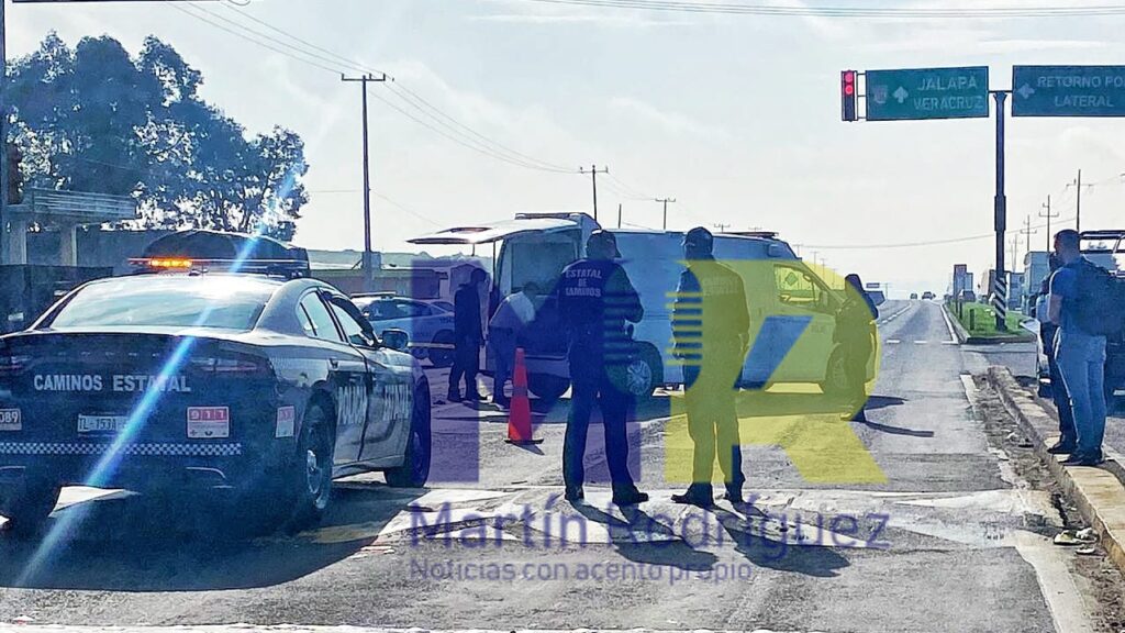 Ciclista fallece atropellado en la México-Veracruz, zona Huamantla
