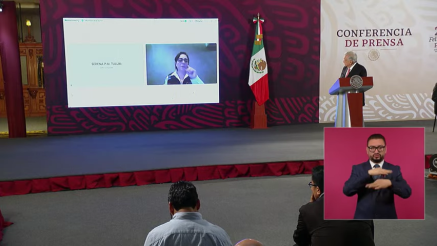 AMLO elogia valentía de Protección Civil y gobierno de Quintana Roo tras huracán Beryl