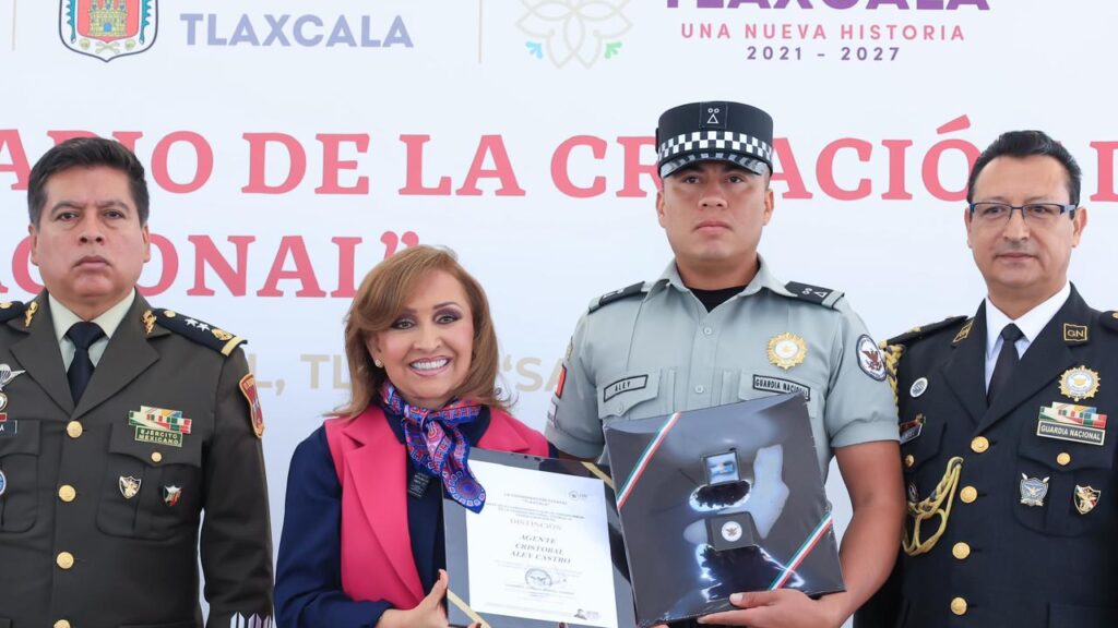 RECONOCE LORENA CUÉLLAR LABOR Y PATRIOTISMO DE LA GUARDIA NACIONAL