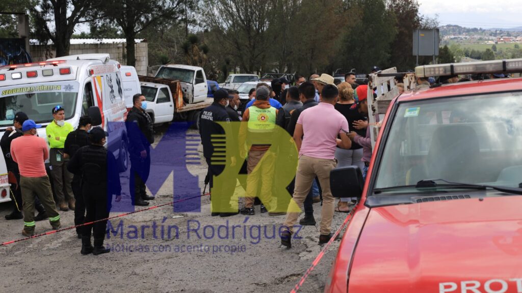 Dos masculinos fallecen intoxicados mientras daban mantenimiento a una pipa de gas en Tzompantepec