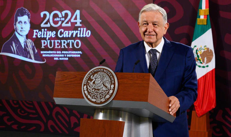 AMLO afirma que Claudia Sheinbaum será una extraordinaria presidenta; “podría entregarle mañana mismo la banda presidencial”