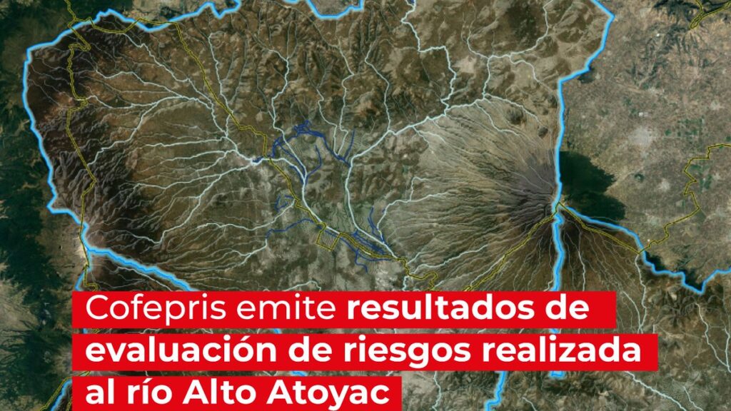 Detecta Cofepris plomo en río Alto Atoyac que cruza Tlaxcala y Puebla