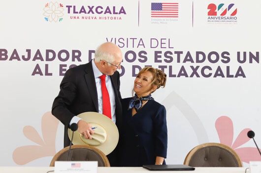 Embajador de EUA estará en Tlaxcala; se reunirá con Lorena Cuéllar