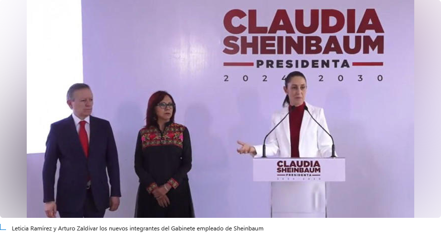 Leticia Ramírez y Arturo Zaldívar los nuevos integrantes del Gabinete empleado de Sheinbaum