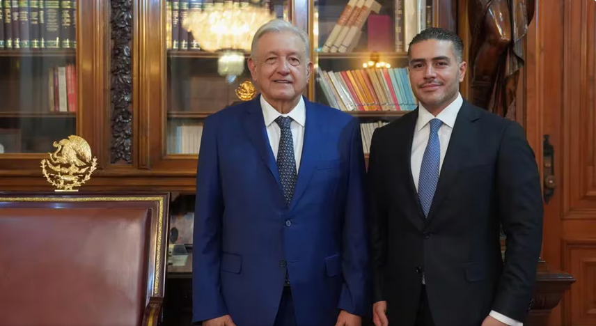 Omar García Harfuch se reunió con AMLO en Palacio Nacional