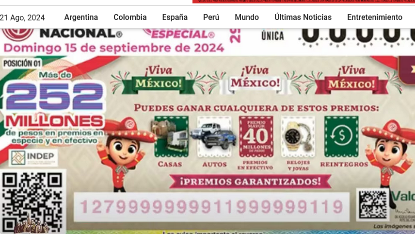 AMLO anuncia sorteo de Lotería el 15 de septiembre; premios son casas, joyas y relojes