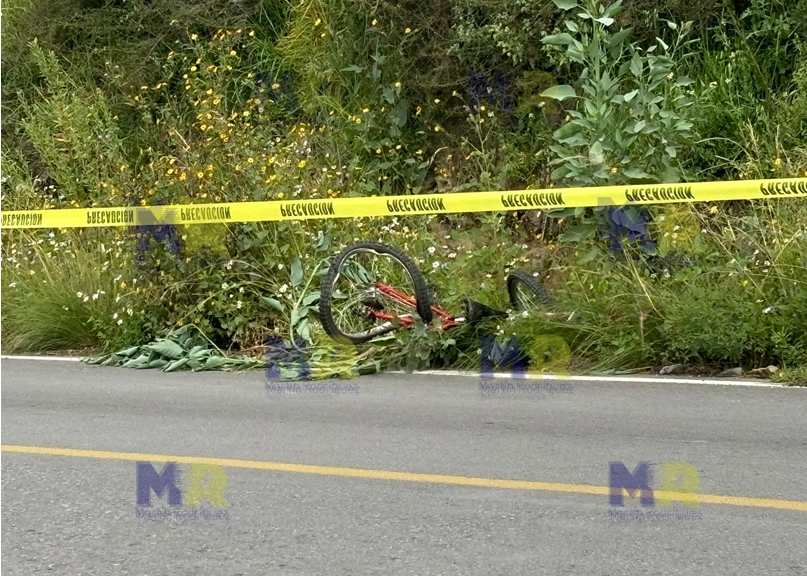 Ciclista muere atropellado en Atlzayanca