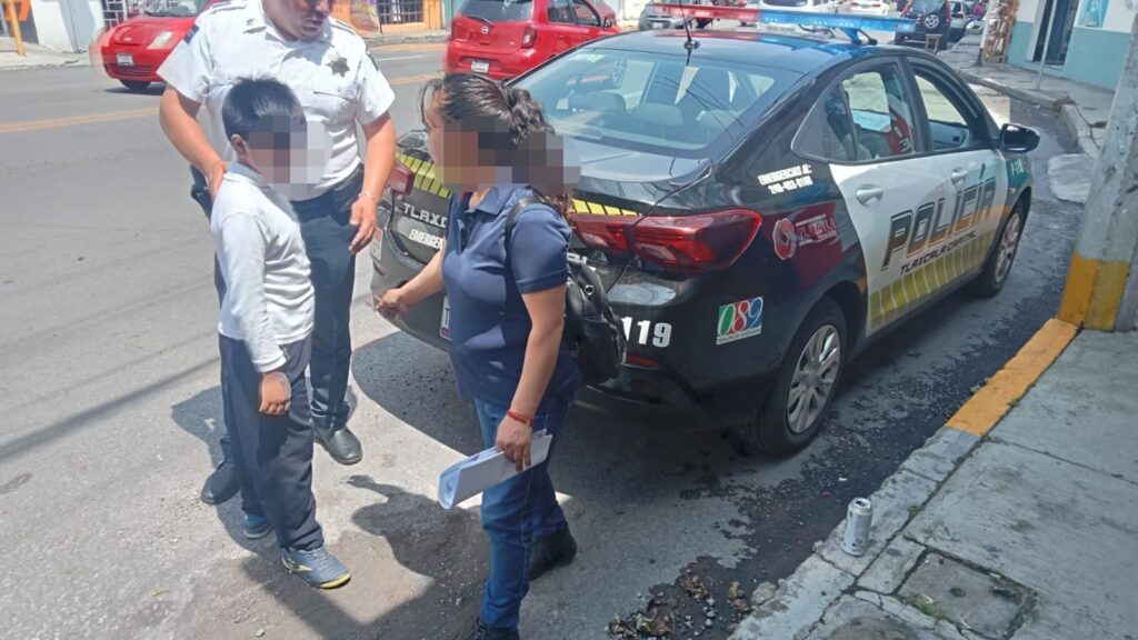 Localizan elementos de seguridad de Tlaxcala a menor de edad con reporte de extraviado