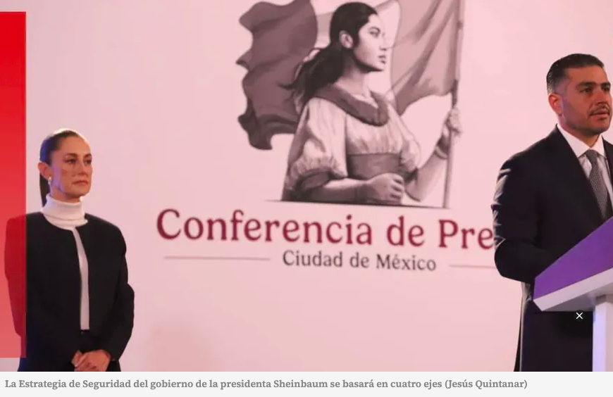García Harfuch presenta estrategia de seguridad de Sheinbaum; estos son sus 4 ejes