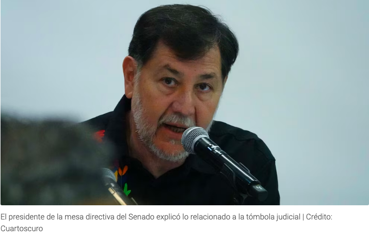 Gerardo Fernández Noroña explica en qué consiste la “tómbola judicial”; se llevará a cabo HOY 12 de octubre
