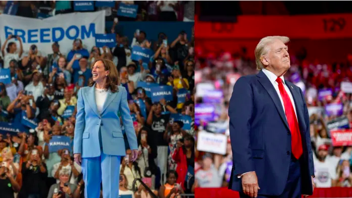 Trump vuelve a subir; Kamala Harris cae. El voto latino demócrata disminuye