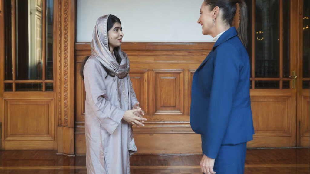 Malala Yousafzai, activista pakistaní, se reúne con Claudia Sheinbaum en Palacio Nacional