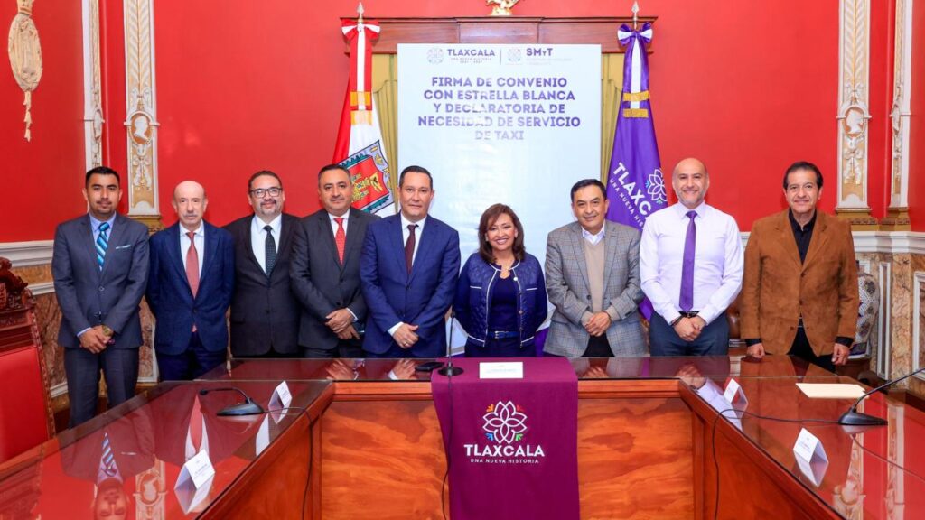 FIRMA GOBIERNO DEL ESTADO CONVENIO PARA MEJORAR MOVILIDAD EN TLAXCALA