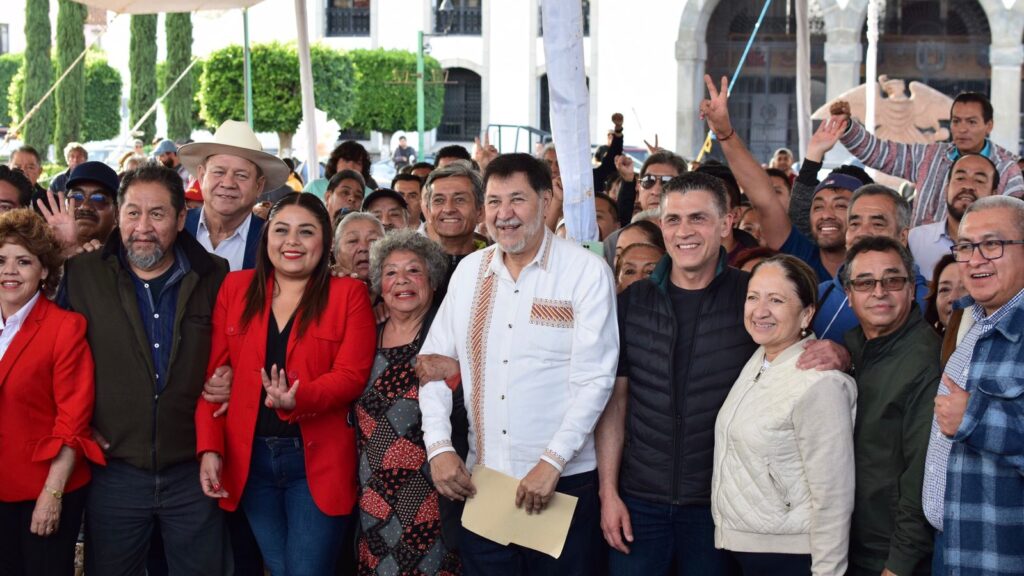 Rescata Noroña al alcalde capitalino; el senador pide “unidad” ante la rechifla a Sánchez García