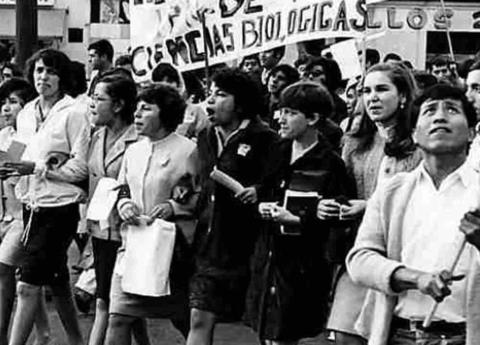 Las rebeldes del 68 cambiaron la historia del movimiento estudiantil