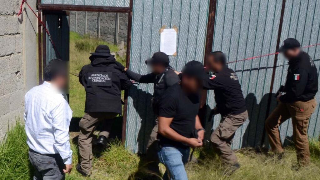 LA PFM CUMPLIMIENTA ORDEN DE CATEO POR EXPLOSIÓN EN XALOZTOC, TLAXCALA