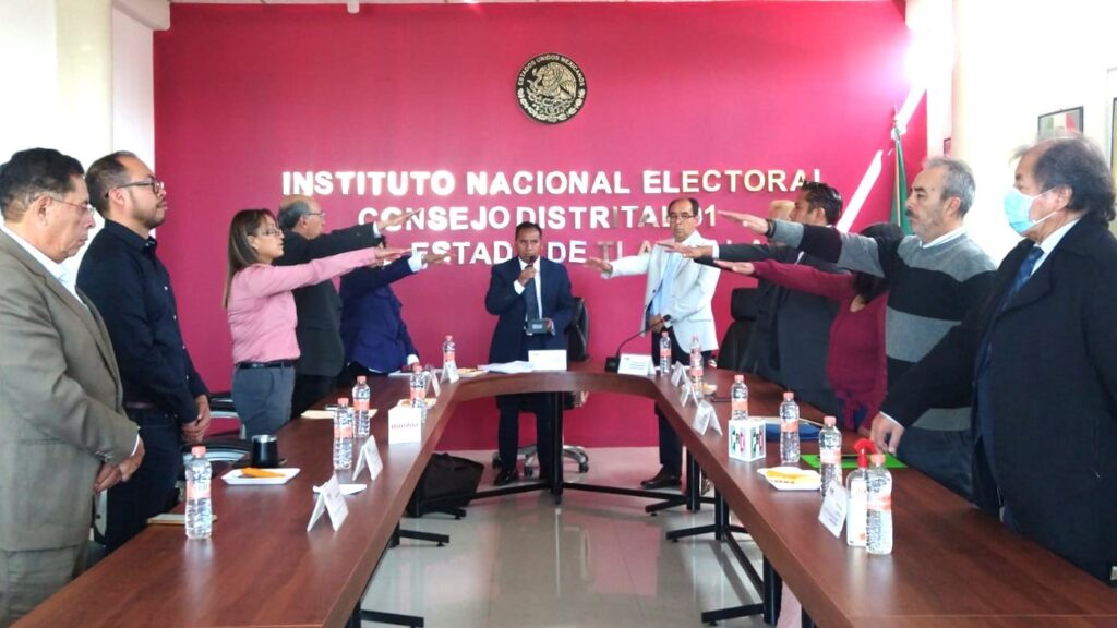 CONFÍAN CONSEJOS DISTRITALES 01 Y 02 DEL INE TLAXCALA EN ELECCIONES COPIOSAS Y EN PAZ EL 24 DE NOVIEMBRE