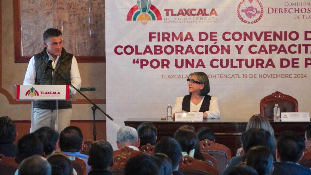 Tlaxcala reafirma su compromiso con los derechos humanos mediante la firma de convenio con la CEDH
